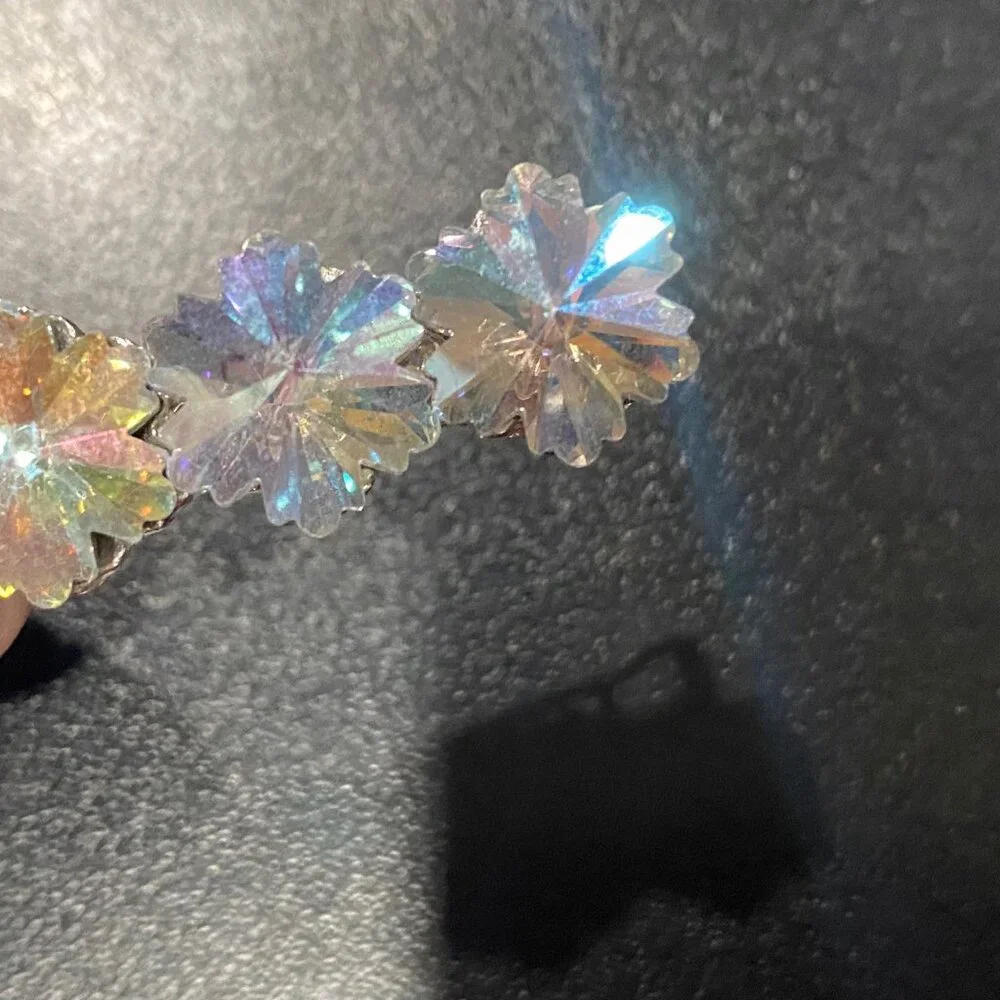 Bundle (2) Fairy Holiday Christmas Bling Aurora Borealis Jewelry Pin Hair Clip